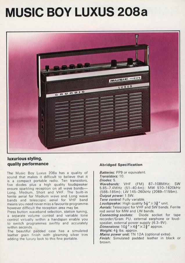 Grundig Music Boy 208